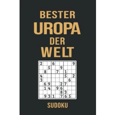 Abbildung von Bester Uropa Der Welt: Sudoku Rätselbuch für Urgroßväter I 300 Rätsel inkl. Lösungen &amp; Anleitung Große, gut lesbare Zahlen A5 Schwarz