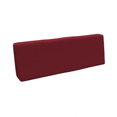 Abbildung von POKAR Palettenkissen Palettenauflagen mit abnehmbarem Bezug Palettenauflage Palettenmöbel Palettensofa, Rückenlehne 120x40, Dunkelrot