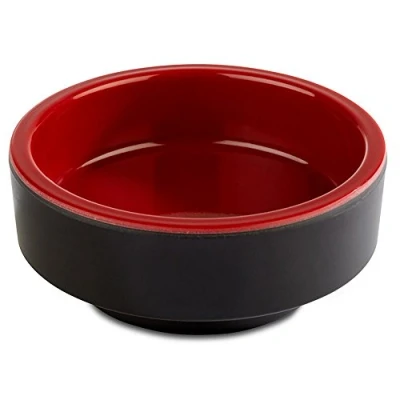 Abbildung von APS 15467 Schale/Bento Box ASIA PLUS, Ø 7,5 cm, Höhe 3 Melamin, schwarz matt/rot glänzend