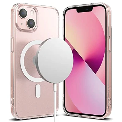 Abbildung von Ringke Fusion Magnetic Kompatibel mit iPhone 13 Mini Case, Stoßfeste Hülle Magnetisches Kabelloses Laden für Matt Klar