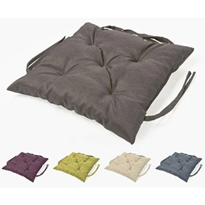 Abbildung von sunnypillow Bankauflage Stuhlkissen viele Farben und Größen zur Auswahl, 40 x cm anthrazit