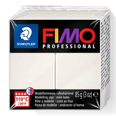Abbildung von 4 x Staedtler Modelliermasse Fimo professional Kunststoff 85g porzella