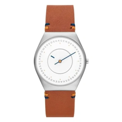 Abbildung von Skagen Traditional Grenen Solar DISC Uhr, Herren, Größe: One Size, Brown