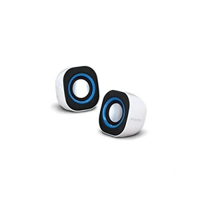Abbildung von Atlantis Land SoundPower 410 5W Schwarz, Blau, Weiß Lautsprecher (1 Weg, 2.0 Kanäle, Verkabelt, 5 W, 60 2000 Hz, Weiß)