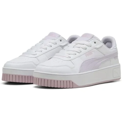 Abbildung von Puma Carina Street Beach Florals JR Unisex Sneaker low für Kinder, Größe: 37.5, White/lilac frost/rose mauve Schuhe