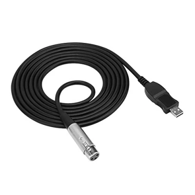 Abbildung von VBESTLIFE USB zu XLR Mikrofonkabel, Stecker Buchse Mikrofon Mic Studio Audio Link Kabeladapter für /für PS3/für WII/für Host