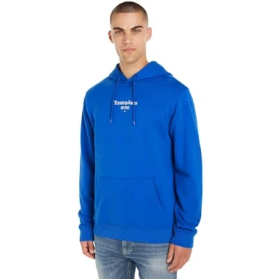 Abbildung von Tommy Jeans Entry Graphic Hoodie Sweatshirt, Herren, Größe: 46, Persian blue