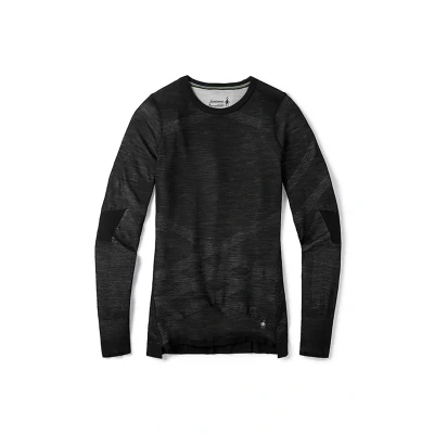 Abbildung von Smartwool Intraknit Thermal Merino BASE Layer CREW Strickpullover, Damen, Größe: Medium, Black/white