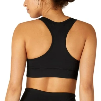 Abbildung von FM London Racerback Sport BH für Damen , Nahtloser, stoßdämpfender Fitness und Yoga Gepolsterter BH, der fest aber sanft auf Haut sitzt Atmungsaktiver, stoßfester