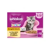 Abbildung von Junior Poultry Selection in Gelee Multipack 12x85g Haustiersnack Whiskas