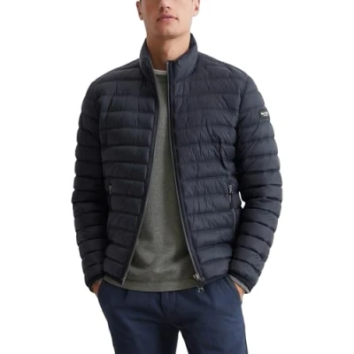 Abbildung von Marc O&#039;Polo TWIN Needle ZIP Pockets Elastic Binding Übergangsjacke, Herren, Größe: 3XL, Dark navy