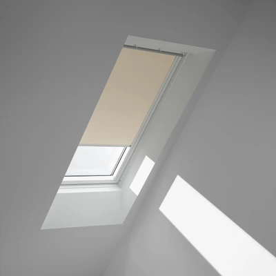 Abbildung von VELUX Verdunklungsrollo &quot;DKL FK06 1085SWL&quot;, verdunkelnd, Verdunkelung, ohne Bohren, in Führungsschienen, weiße Führungsschienen &amp; Griffleiste