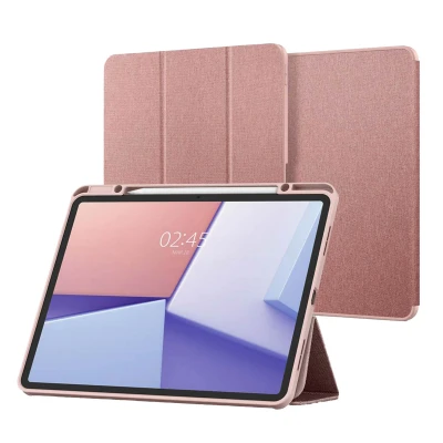 Abbildung von Spigen Urban Fit Hülle Kompatibel mit iPad Air 6. M2 (2024) / 5. (2022) 4. Generation (2020) 11 Zoll und 10.9 Case Roségold