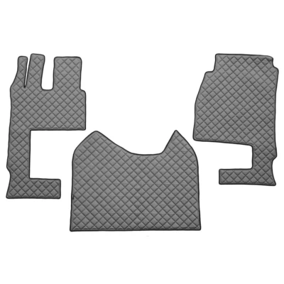 Abbildung von F CORE FL04 GRAY Fußmattensatz Eco Leder vorne 3 grau MERCEDES BENZ: ACTROS MP4