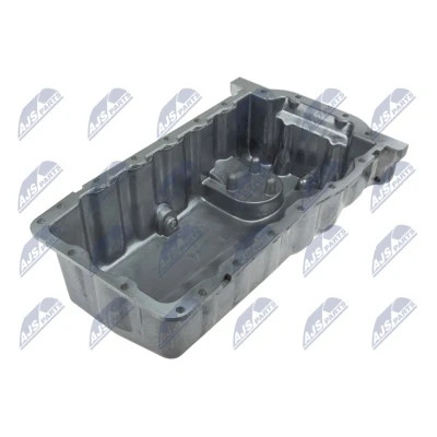 Abbildung von NTY BMO VW 005 Ölwanne ohne Bohrung für Ölstandsensor Vorderachse, getriebeseitig VOLKSWAGEN: Golf 4 Schrägheck, Polo IV Bora Variant