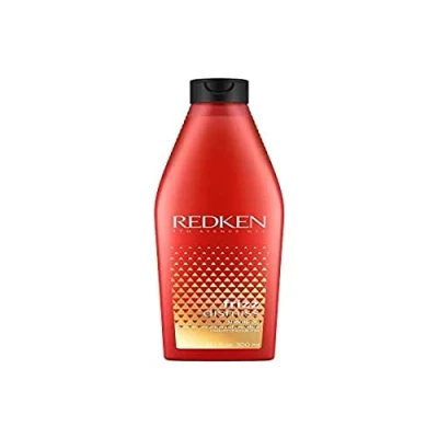 Abbildung von Redken Frizz Dismiss Shampoo, Haarshampoo mit Glättungseffekt gegen &amp; statische Aufladung, feuchtigkeitsspendendes Pflegeshampoo, nährt bändigt das Haar, 300 ml