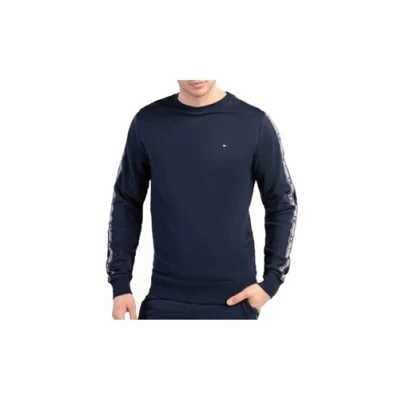 Abbildung von Tommy Hilfiger Track Nachtwäsche Shirt, Herren, Größe: Large, Blue