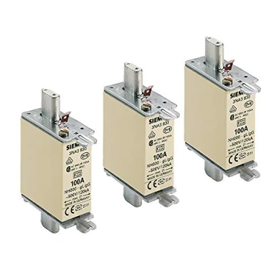 Abbildung von SIEMENS x3 Stück NH Sicherungseinsatz, NH000 50A Kombikennmelder