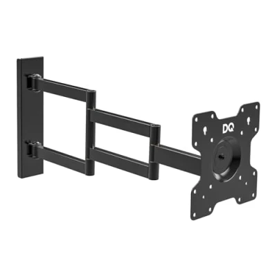 Abbildung von DQ WALL SUPPORT TV Wandhalterung mit 700 mm Extra Langem Gelenkarm für 27 55 Zoll LCD/LED/OLED Fernseher Flachbildschirme bis 25kg, 180 Drehbare, 360 Rotierbare Halterung (Schwarz).