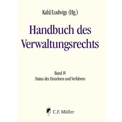Abbildung von Handbuch des Verwaltungsrechts: Band IV: Status Einzelnen und Verfahren