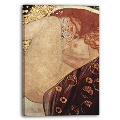 Abbildung von Printed Paintings Leinwand (70x100cm): Gustav Klimt Danaë (1907)