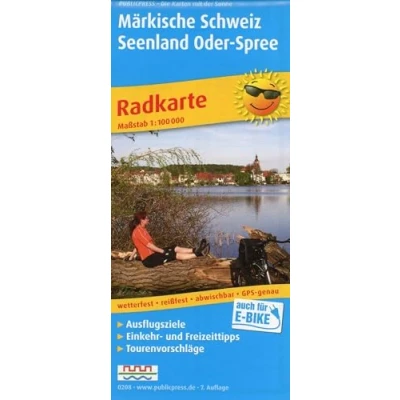 Abbildung von Märkische Schweiz, Seengebiet Oder Spree: Radkarte mit Ausflugszielen, Einkehr &amp; Freizeittipps, wetterfest, reissfest, abwischbar, GPS genau. 1:100000 (Radkarte: RK)