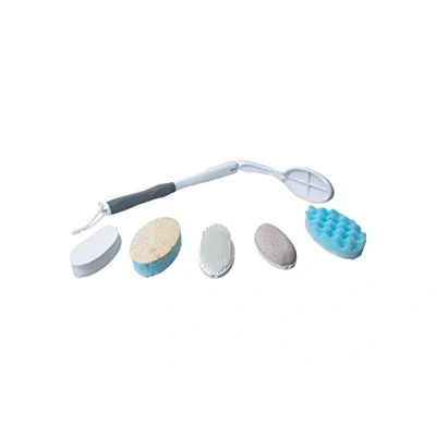 Abbildung von Pflegehome24® Körperpflege SET mit extra langem Griff und 5 Aufsätzen