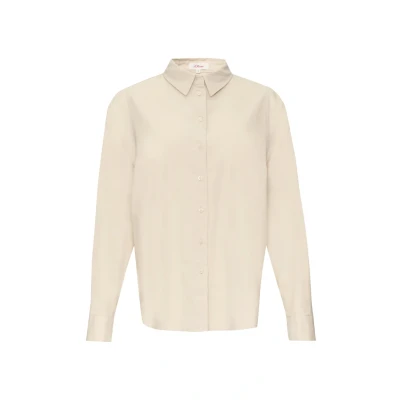 Abbildung von s.Oliver Hemdbluse, Damen, Größe: 42, Beige