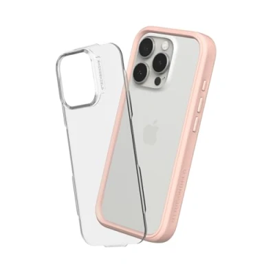 Abbildung von RhinoShield Modulare Case kompatibel mit [iPhone 16 Pro] Mod NX Anpassbare &amp; stoßdämpfende Schutzhülle im schlanken Design 3.5 Meter Fallschutz Samtrosa