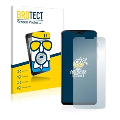 Abbildung von BROTECT Entspiegelungs Schutzglas für OnePlus 6 Schutz Folie Panzerfolie Glas Matt [Extrem Kratzfest 9H, Anti Reflex, Fingerprint]