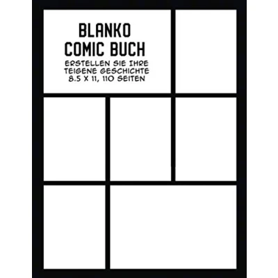 Abbildung von Blanko Comic Buch: Erstellen Sie Ihre eigene Geschichte, Comics zeichnen und Geschichten schreiben