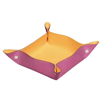 Abbildung von Rhodia 194597C Taschenleerer 12x12x4, 5 cm, aus Kunstleder, elegant und praktisch, 1 Stück, Fuchsia