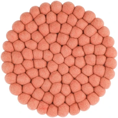 Abbildung von myfelt Topfuntersetzer Filzkugel ⌀ 20 cm, Zubehör für Pfannen, Töpfe, Küchentisch, Auflaufformen, 100 % reiner Schurwolle, hitzebeständig
