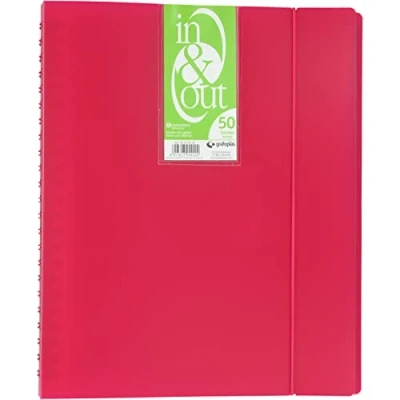 Abbildung von Grafoplas 39425054 Sichtmappe mit 50 Hüllen, A4, Fuchsia