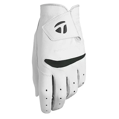 Abbildung von TaylorMade Herren Stratus Soft Golfhandschuh, weiß, M