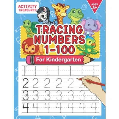 Abbildung von Tracing Numbers 1 100 for Kindergarten: Number Practice Workbook To Learn The From 0 Preschoolers &amp; Kindergarten Kids Ages 3 5! (Tracing and Handwriting Workbooks Children)