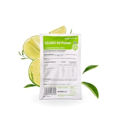 Abbildung von Glukose 50 g Limette Plv.z.Her.e.Lsg.z.E