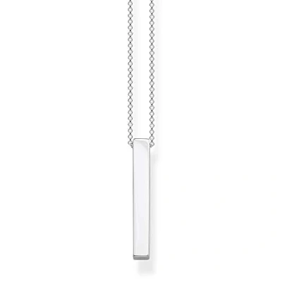 Abbildung von Thomas SABO Quader Halskette silvercoloured, Damen, Größe: 45, Silver coloured