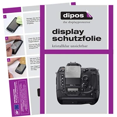 Abbildung von dipos I Schutzfolie kompatibel mit Nikon D2X Displayschutz Folie klar