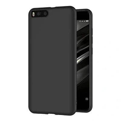Abbildung von AICEK Xiaomi Mi 6 Hülle, Schwarz Silikon Schutzhülle für Case TPU Bumper Mi6 Handyhülle (5,15 Zoll)