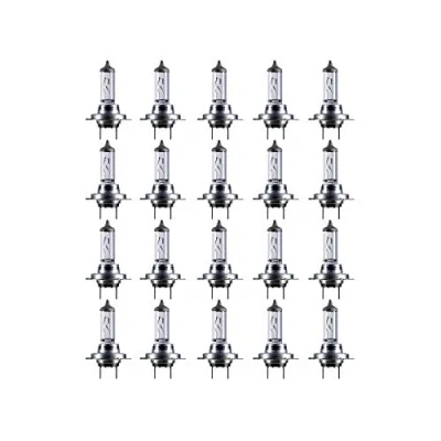 Abbildung von 20x cartechnic H7 +90% 12V 55W PX26d Halogen Glühbirnen Scheinwerferlampen Faltschachtel