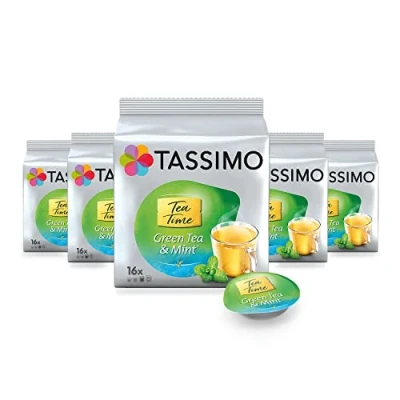 Abbildung von Tassimo Kapseln Tea Time Grüner Tee mit Minze, 5er Pack (5 x 16 Getränke)