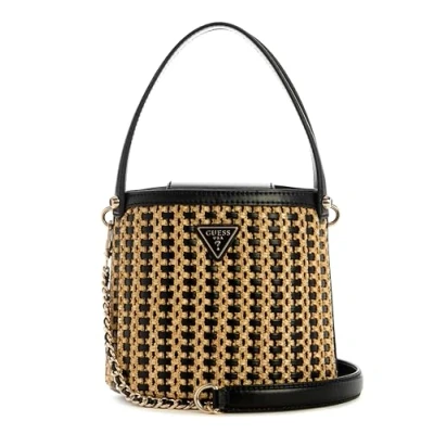 Abbildung von Guess Atalia Crossbody Bucket Handtasche, Damen, Größe: One Size, Natural/black