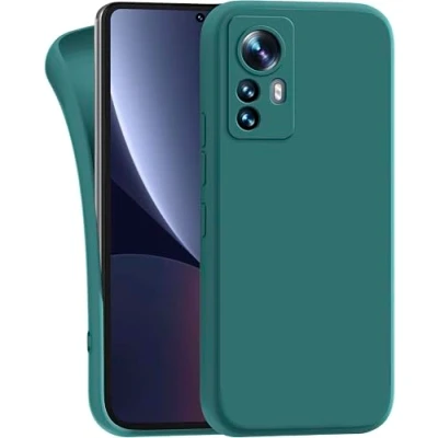 Abbildung von MyGadget Hülle für Xiaomi 12 12x robuste Silikon Schutzhülle TPU Case Slim Silikonhülle Back Cover Kratzfest Handyhülle Matt Olivgrün