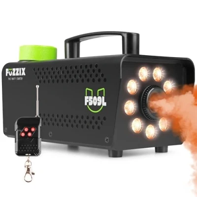 Abbildung von Fuzzix F509L Party Nebelmaschine mit 9 LEDs RGB black