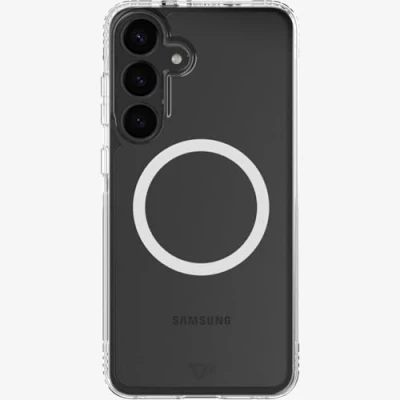 Abbildung von tech21 EvoClear Hülle für Samsung Galaxy S25 mit Magneten Transparent