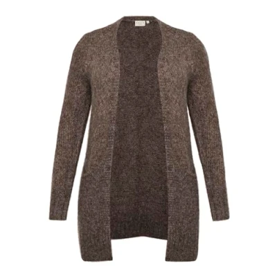 Abbildung von Kaffe Curve Alicia Strickjacke, Damen, Größe: 42/44, Java melange