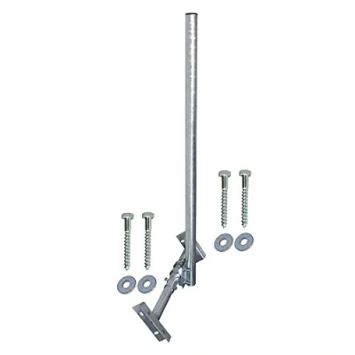 Abbildung von Premium X Basic X120 48F SAT TV Dachsparrenhalter 120cm Mast 48mm voll feuerverzinkt Aufdach Sparren Halterung für Satellitenschüssel + UKW LTE Antenne inkl. Sparrenbefestigung