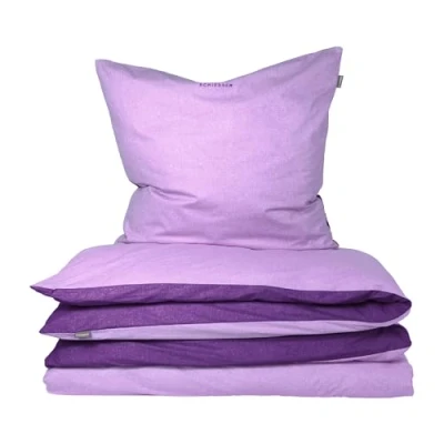 Abbildung von Schiesser Bettwäscheset Doubleface Renforcé 2 teilig 135 x 200 cm Lila