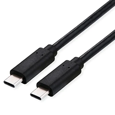 Abbildung von ROLINE USB4 Gen3x2 Kabel, CC, ST/ST, 40Gbit/s, 100W, schwarz, 1 m